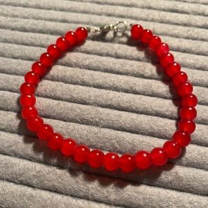 Homemade: Red bracelet